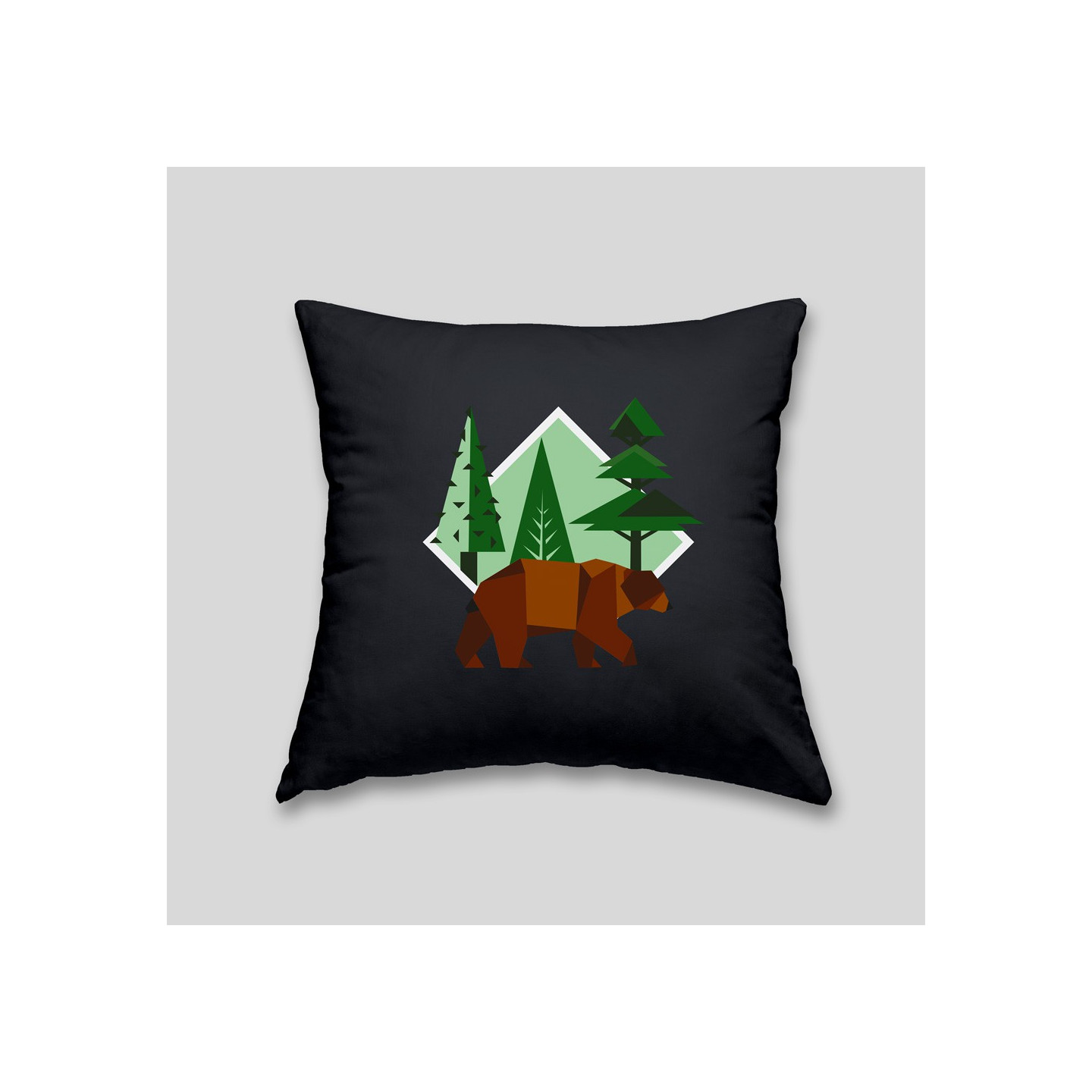 Brown bear cushion