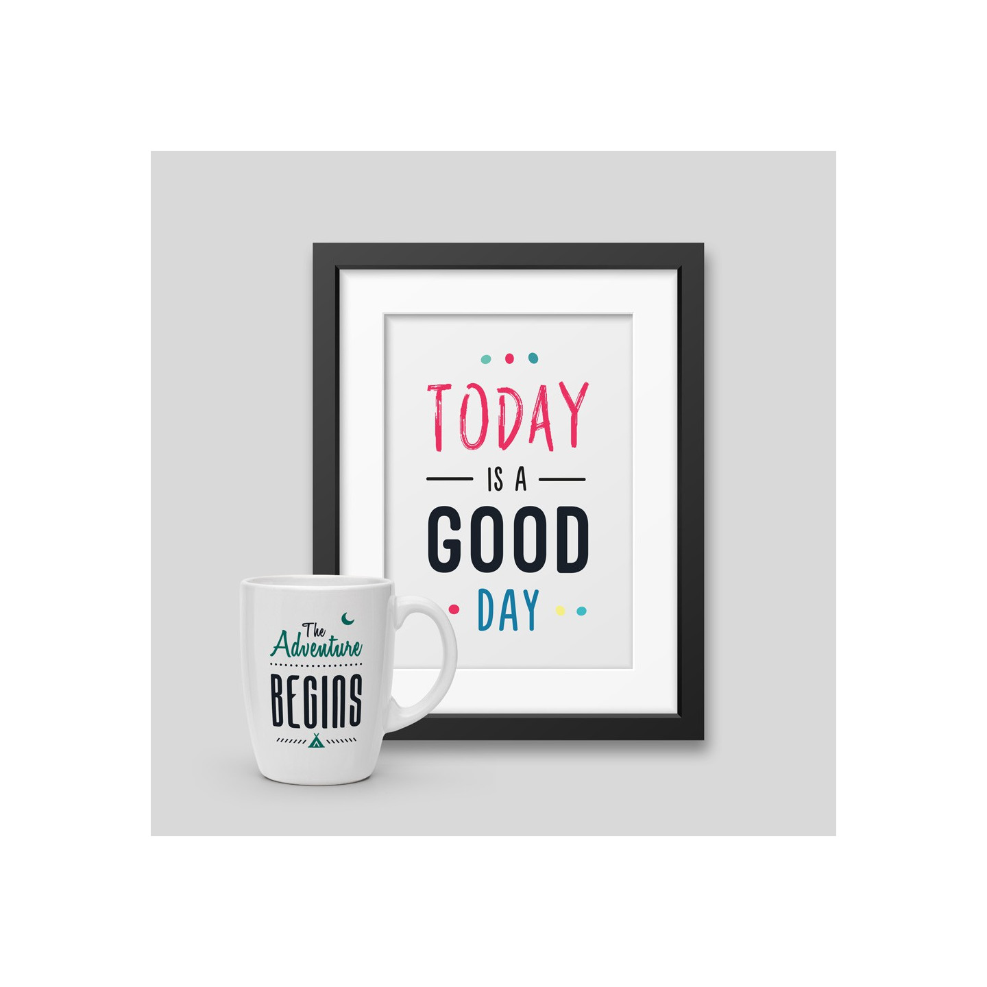 Pack Mug + Framed poster